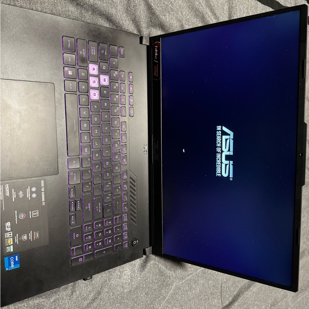 ASUS Black Slim Laptop with RBG Keyboard